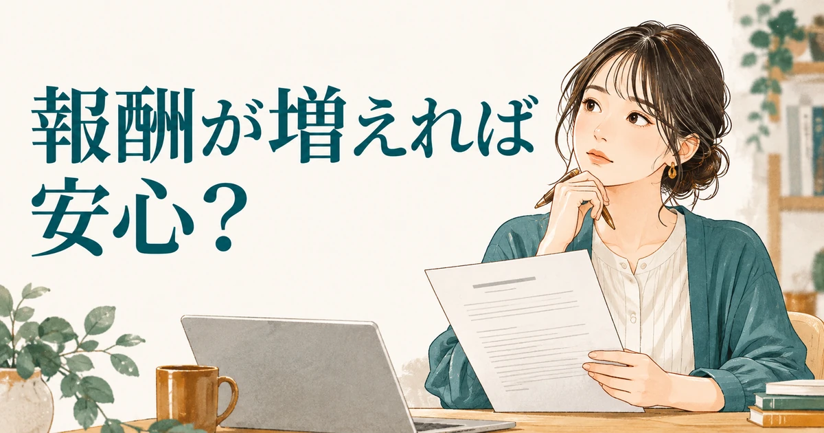 仕事は同じなのに正社員から業務委託へ。報酬が増えれば問題ない?|業界解説記事のアイキャッチ画像