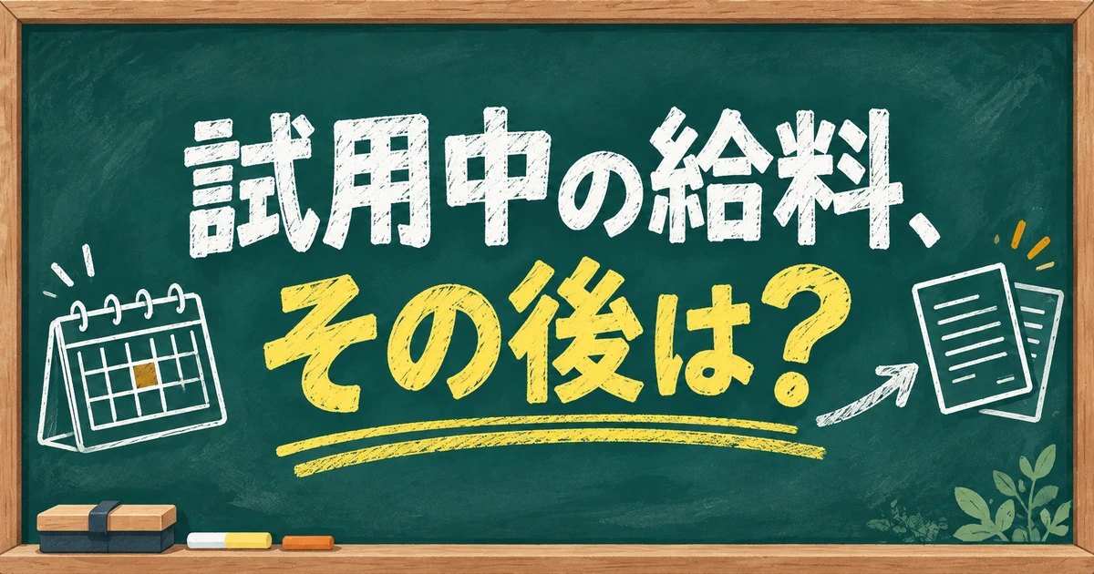 試用期間だけ給料が低い求人は大丈夫?本採用後の金額と切替条件の確認|業界解説記事のサムネイル画像
