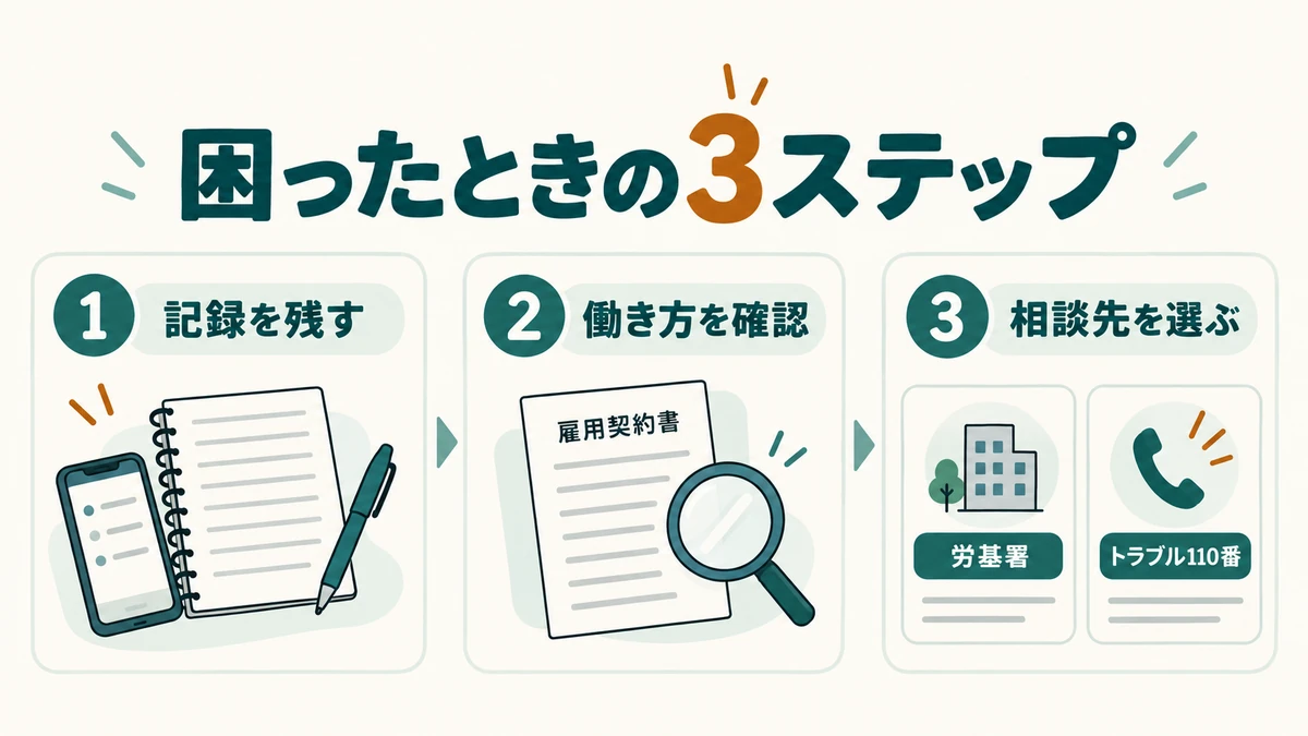 偽装フリーランスが疑われるときの対応3ステップ